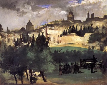 Édouard Manet œuvres - L’enterrement Édouard Manet